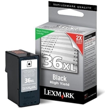 Lexmark Ink No 36XL Black Prebate